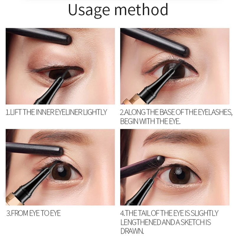 Новинка классический черный Водостойкий карандаш для век милый макияж девушек