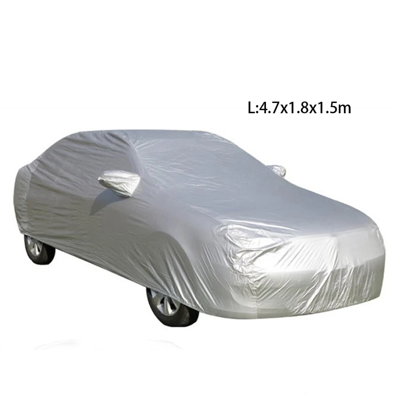 L (4.7x1.8x1.m) S-XXL, универсальный чехол для автомобиля, одежда для автомобиля, снежный лед, ткань, защита от солнца, УФ Защита от солнца, складной чехол для автомобиля - Название цвета: L (4.7x1.8x1.m)