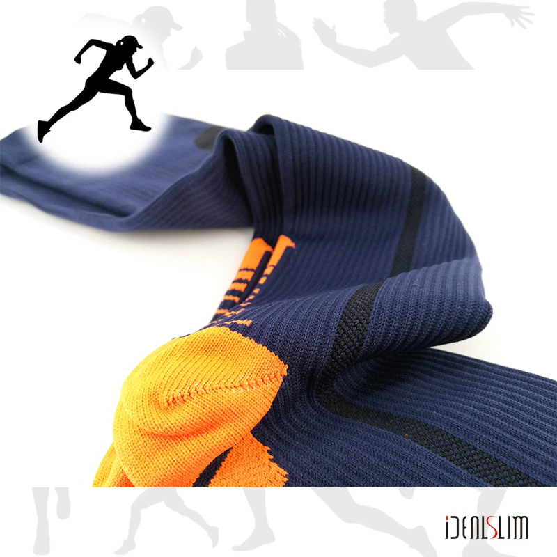 IDEALSLIM 3 пары компрессионные беговые носки до середины икры рукав велосипедные