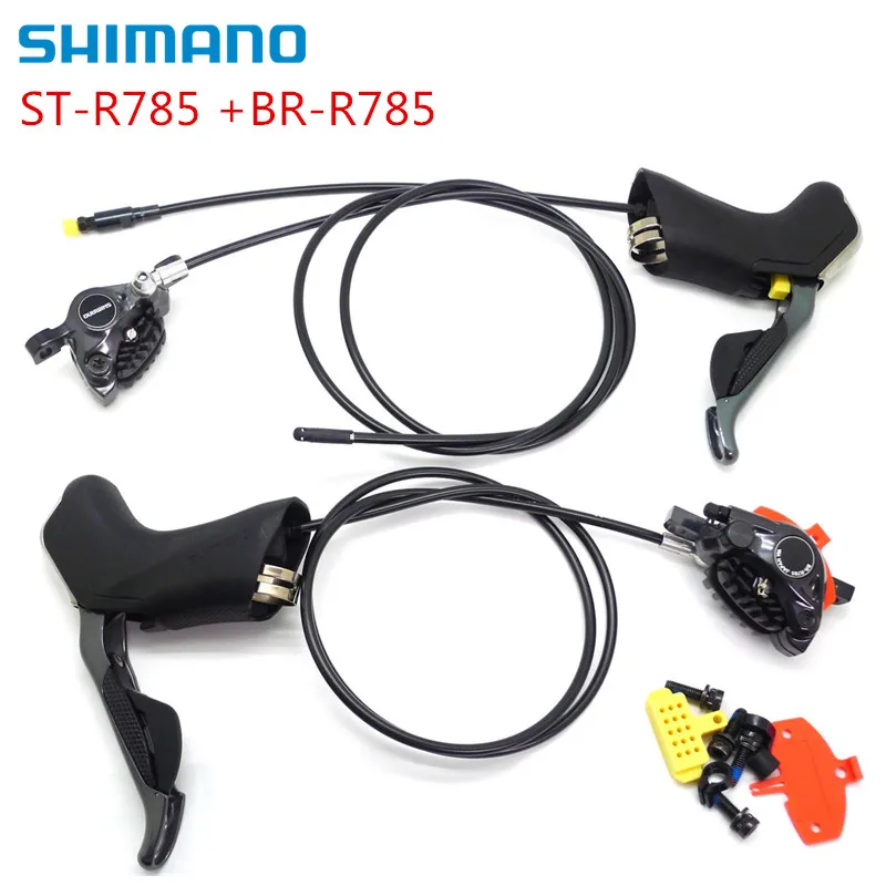 ST-R785BR-R785 Shimano электронный Di2 ST-R785+ BR-R785 R785+ RS805 Гидравлический дисковый тормоз дорожный велосипед ST R785 Di2 рычаг переключения тормозов тормозной ICE-TECH - Цвет: ST-R785BR-R785