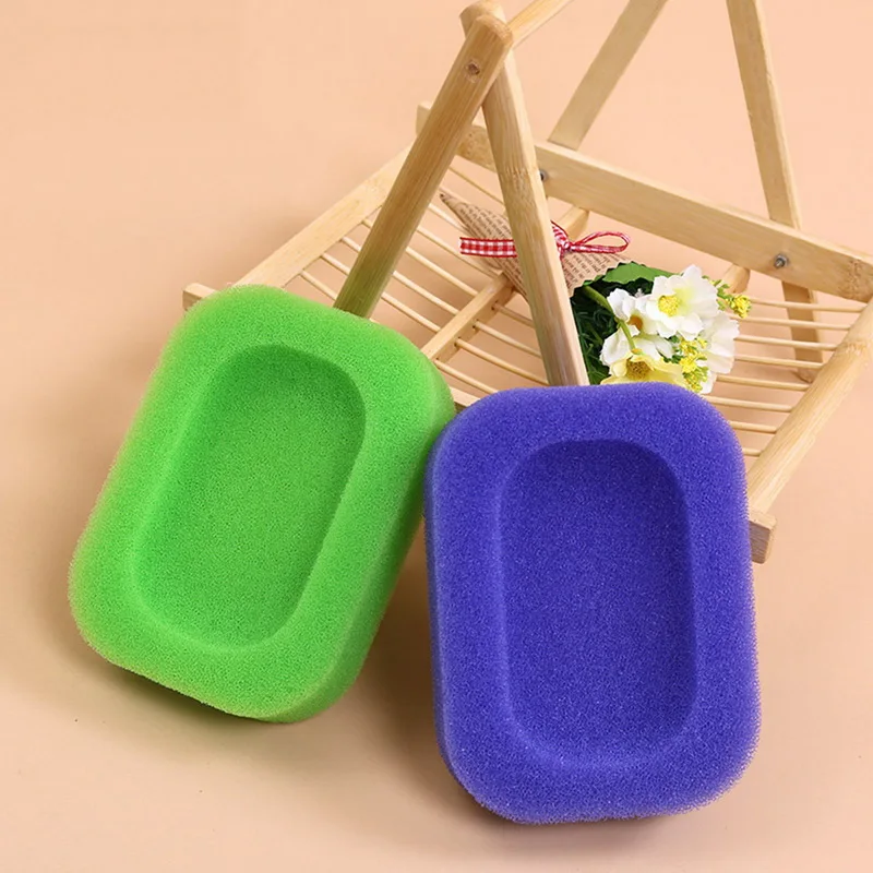

9cm Soap Box Holder Creative Sponge Soaps Case Simple With Drain For Kitchen Bathroom Handwashing Water Absorption Easy to Dry