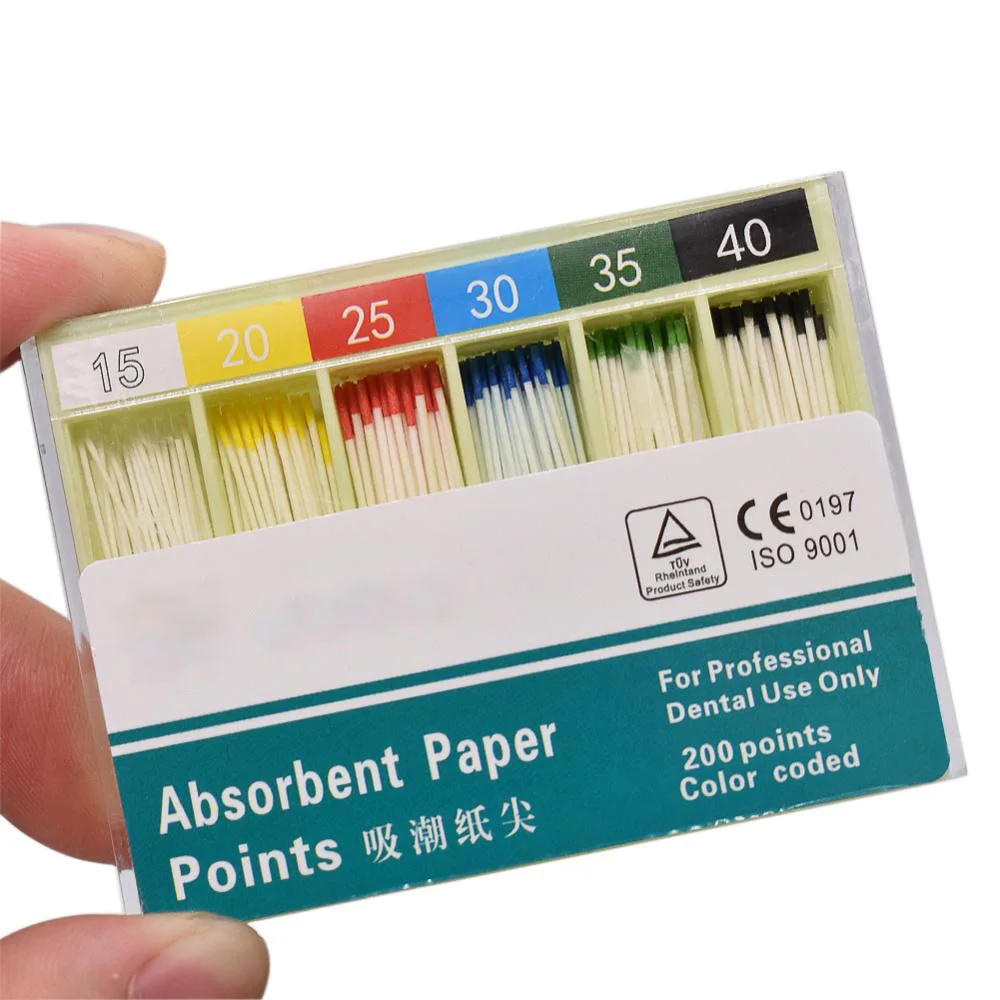 1 коробка стоматологическая абсорбирующая бумага для отмены корней