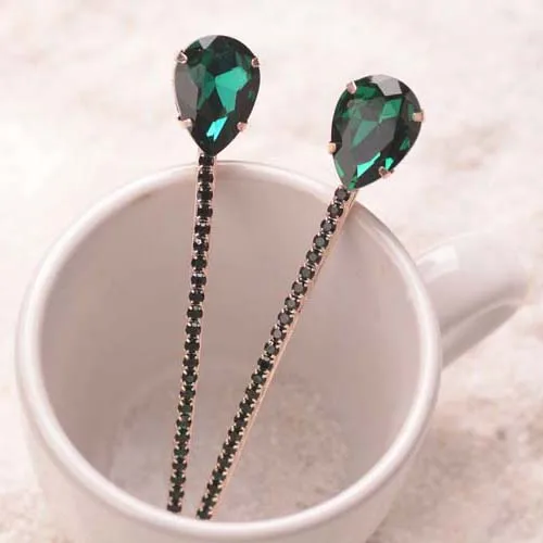 (2 шт./лот) необычная заколка для волос с кристаллами Стразы микс женских