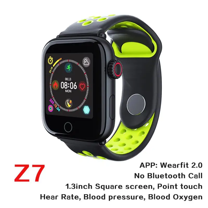 W34, Bluetooth, часы с циферблатом и функцией ответа, Смарт-часы, пульсометр, фитнес-трекер, браслет, браслет MTK 2502 IOS - Цвет: z7 green