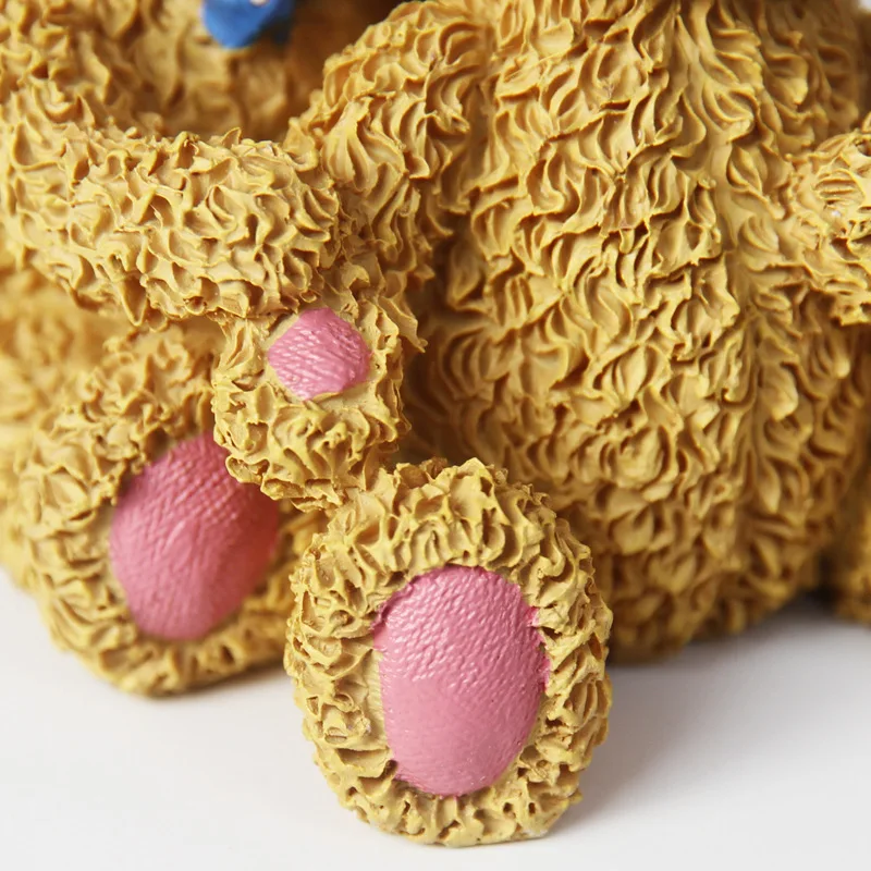 Расписные изделия из смолы мишка тедди праздничные подарки украшения для дома