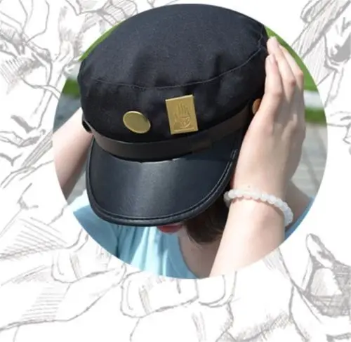 Аниме JoJo странное приключение Jotaro Kujo Joseph армейская Кепка JOJO шапка + значок