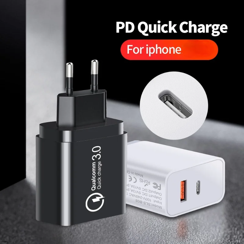 

5V 3A EU/US Plug LED Light 2 USB Adapter Mobile Phone Wall Charger Device Quick Charge QC 3.0 Mobile Charger Fast Charger