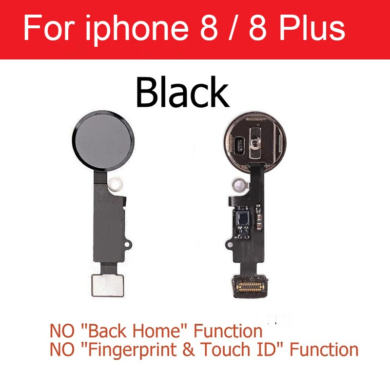 For i8 8plus Black Главная Кнопка Flex кабель с разъемами для iPhone 5S, se, 6, 6s 7 8 плюс Главная Кнопка Экран на при гибкий кабель для замены, ремонта Запчасти - Цвет: For i8 8plus Black