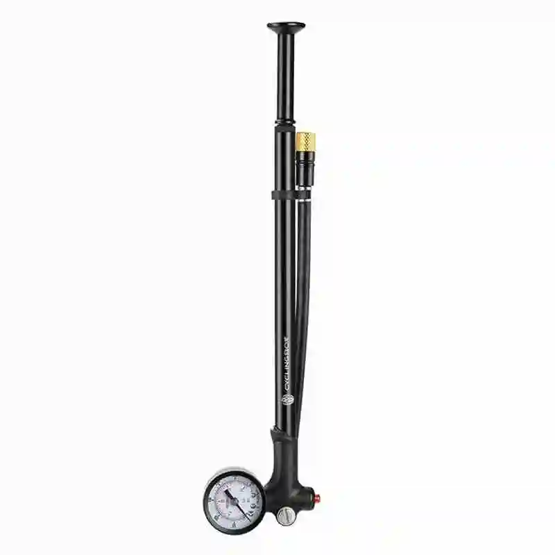 

120psi Bicycle Pump Aluminum Alloy Mini Portable Small Shock Front with Fork Pump Handle Pump Compact Light Reliable