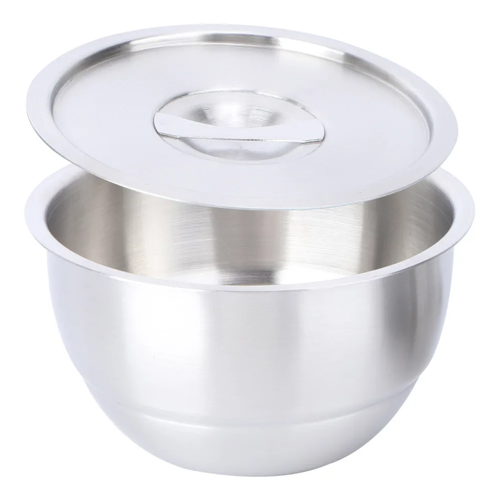 

1Pc Stainless Steel Bowl with Lid Large Soup Bowl Steamed Rice Bowl Stew Bowl