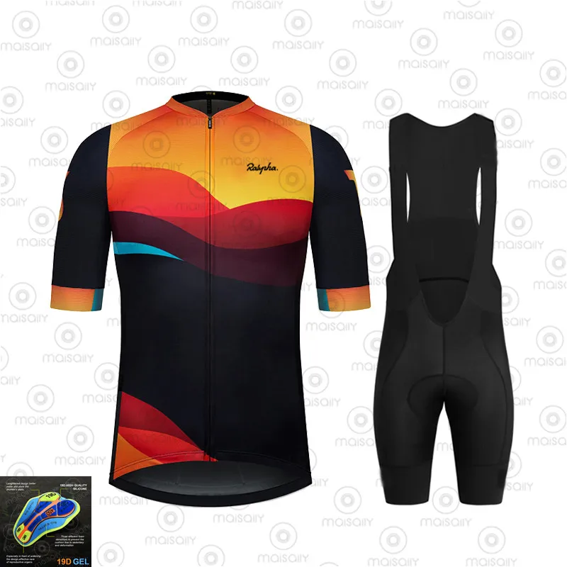 Ralvpha велосипедная одежда 2020 Pro Team Ropa Ciclismo Hombre с коротким рукавом велосипедный