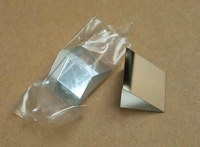 2 шт 10x10x10 мм K9 оптическое стекло правый угол наклона отражающая Призма Оптика экспериментальная Призма
