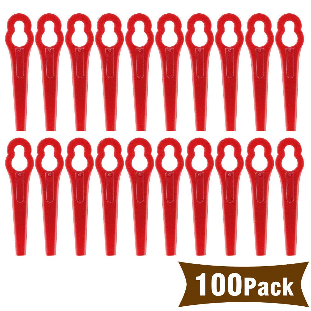 

100 Пластиковые ножи подходят для ALDI/Hofer беспроводной триммер Gardenline GLART 18 Li для Bosch ART23 LI Accutrim Easytrim Accu