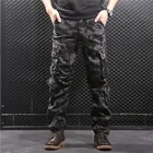 Брюки-карго мужские, с несколькими карманами, свободные, в стиле милитари