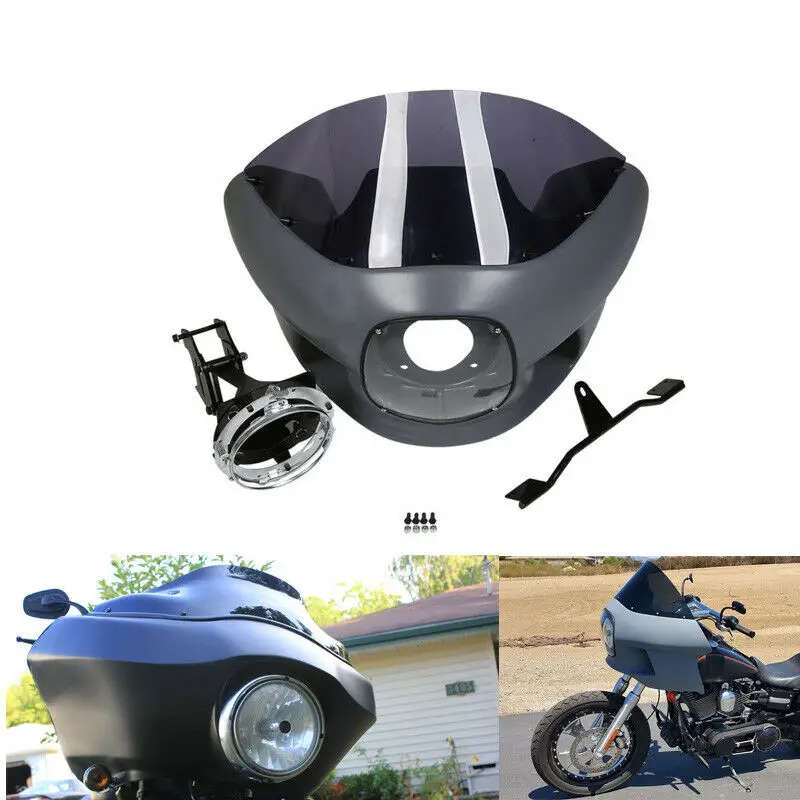 Верхний обтекатель " фара крепление ж/лобовое стекло для Harley Dyna Low Rider Street Bob Wide Glide FXDB FXDL FXDC FXDWG 2006