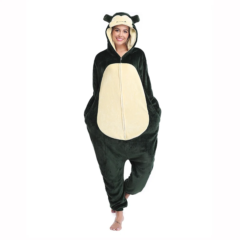 Фланелевая Пижама Kigurumi с персонажем из мультфильма милый цельный пижамный