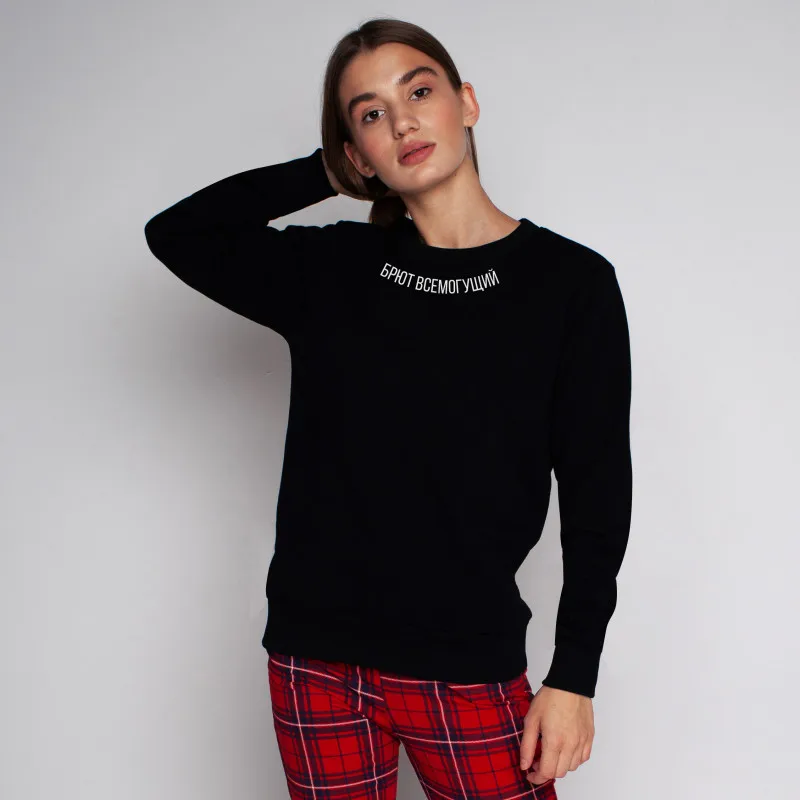 SW-606 sweatshirt Толстовки женские надписи с буквенным принтом модные толстовки женские s Русский стиль Harajuku универсальные шикарные - Цвет: SW-606 sweatshirt