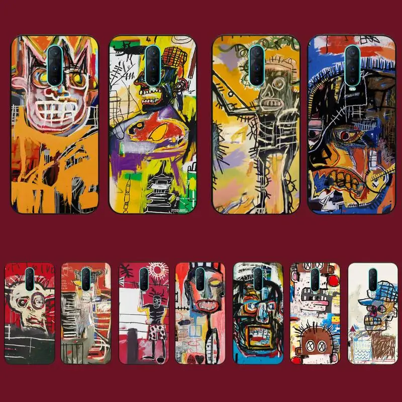 

Yinuoda Jean Michel Basquiat Art Graffiti Phone Case for Vivo Y91C Y11 17 19 17 67 81 Oppo A9 2020 Realme c3