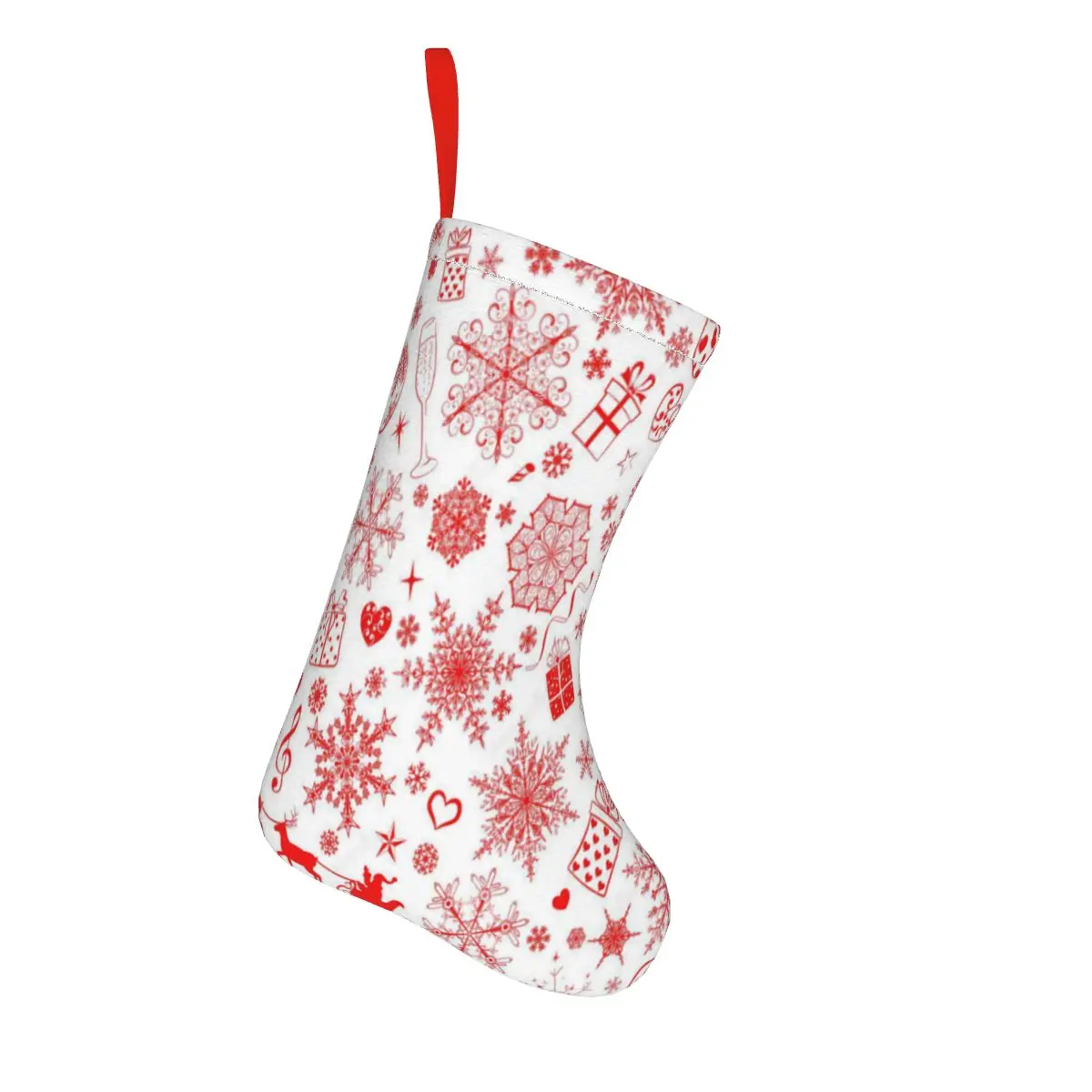 

Snowflake Christmas Stockings Hanging Christmas Tree Decoration Ornaments New Year Candy Bag Gifts Socks Stocking Xmas Ornament