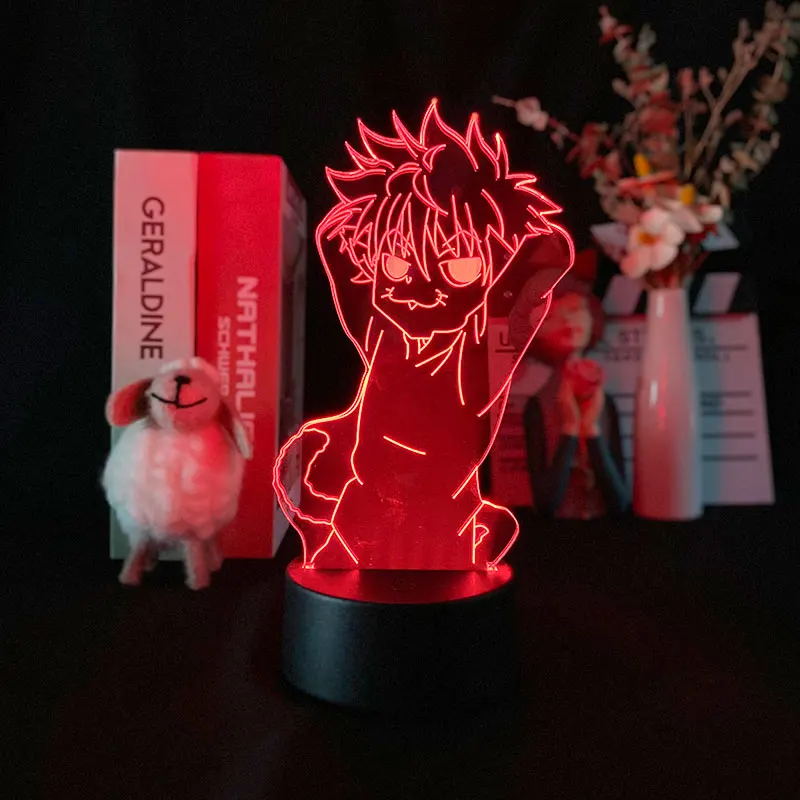 СВЕТОДИОДНЫЙ ночник в стиле аниме Hunter X Fuuny Killua Zoldyck 3d светильник льник для