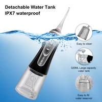 9 modes oral irrigator usb rechargeable water floss portable dental water flosser 320ml irrigator dental teeth cleaner 5 jet