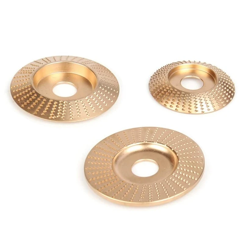 

3Pcs Wood Grinding Wheel Rotary Disc Sanding Woodworking Carving Abrasive Disc Tools for Angle Grinder Bore 22mm