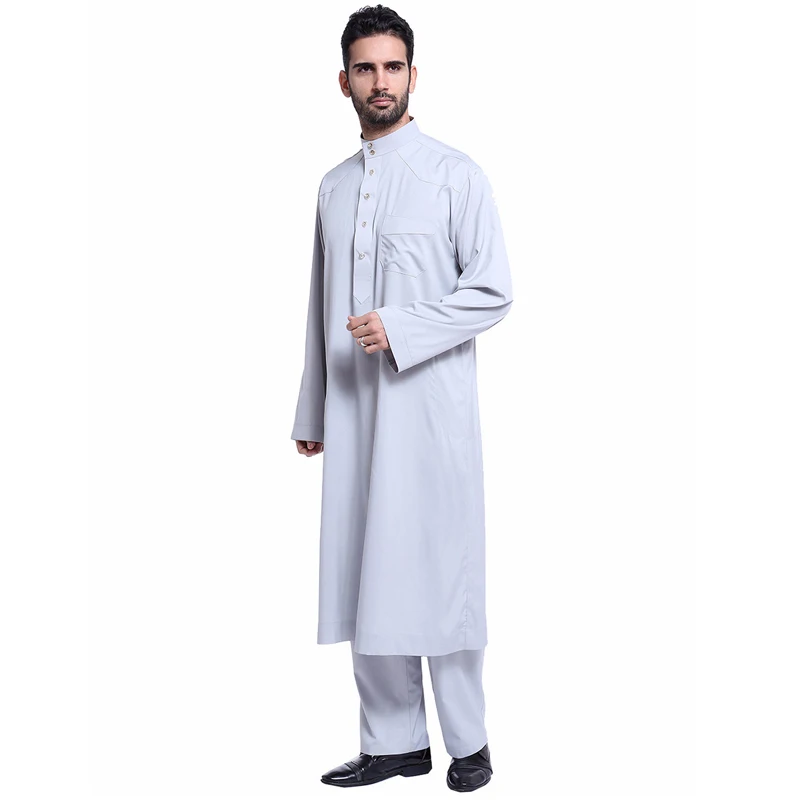 Moslim Man Abaya Muslim Dress Pakistan Islam Clothing Abayas Robe Saudi Arabia Kleding Mannen Kaftan Ropa Musulman De Mode Homme