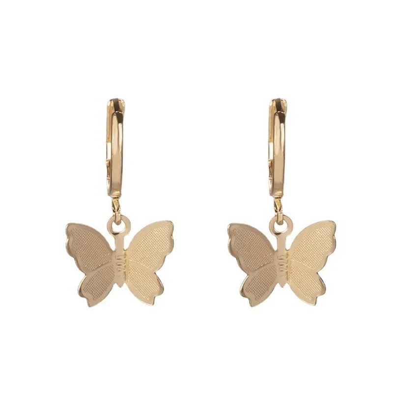 

Gold Silver Color Butterfly Necklace for Women Chain Pendant Layered Charm Choker Necklaces Boho Beach Jewelry Gifts