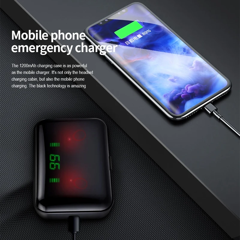 A1S TWS Bluetooth 5 0 гарнитура стерео наушники беспроводные спортивные для смартфона Xiaomi