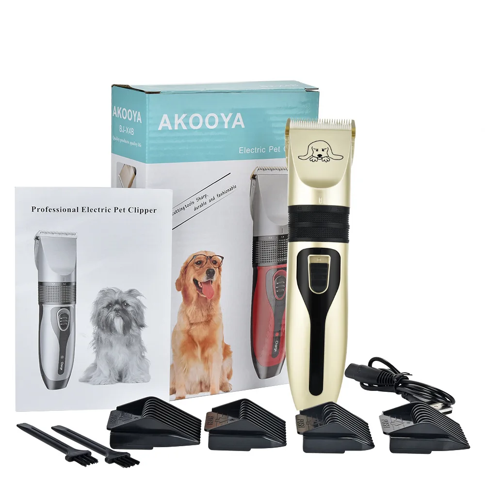 

Dog Electric Shaver Professional Animal Grooming Trimmer Cat Cleaning Haircut Machine Universal Pet Tool Golden Set