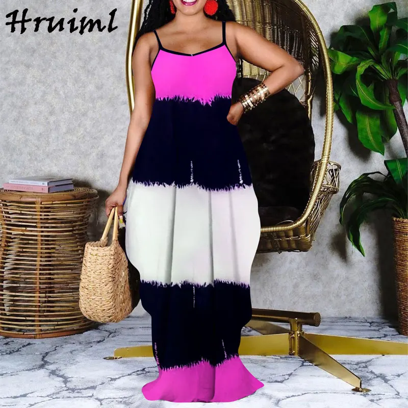 

Оптовая продажа, одежда, летние платья, женские свободные модные платья на бретельках с принтом, Повседневные Вечерние платья с карманами