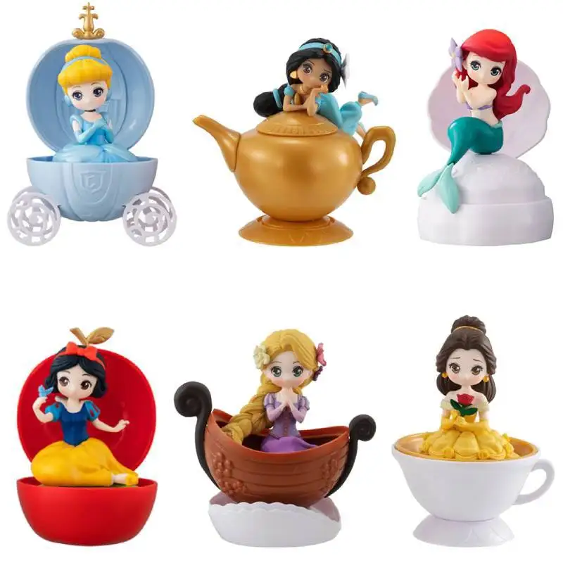 Disney Микки и Минни Маус Принцесса фигурку витой яйцо игрушки Жасмин Рапунцель Bella 8