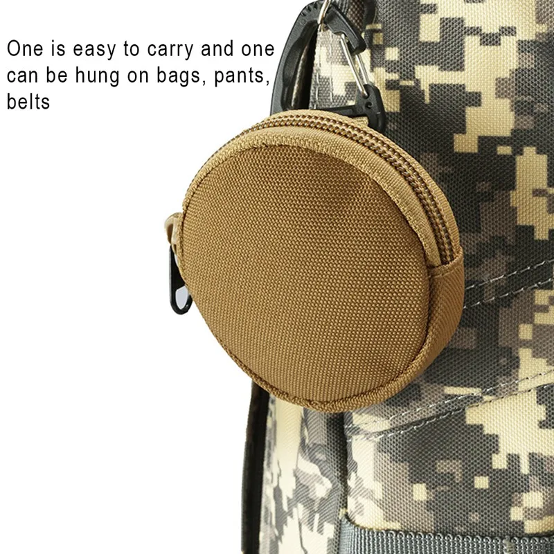 

New Tactical Waist Pack Bag Outdoor EDC Military Coin Keychain Zipper Pocket Earphone U Disk Multifuncitonal Storage Bag