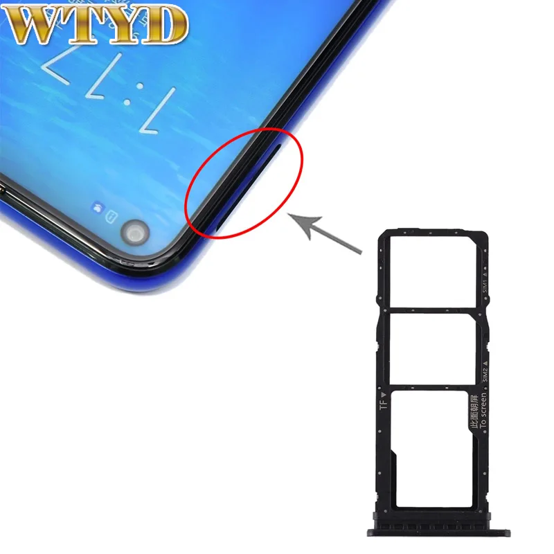 Лоток для SIM-карты + лоток карт Micro SD гибкий кабель запасная часть Huawei Honor Play 3 слота