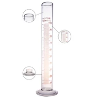 f2te thick glass graduated measuring cylinder 100 ml single metric scale chemistry lab spout measure