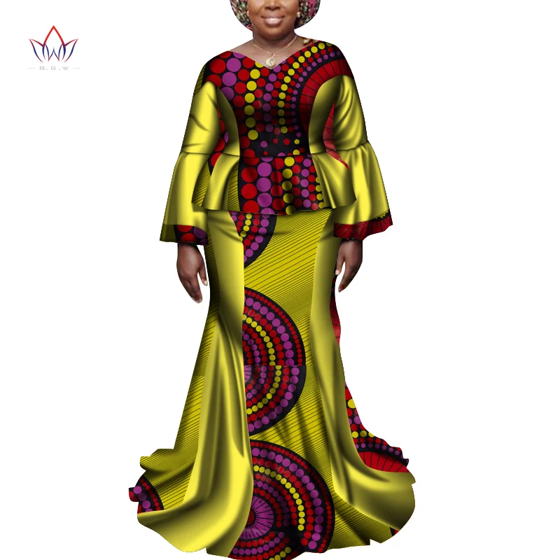 Ankara Outfits Summer Wax Fabric Skirt Sets African Wax Print 2 Pieces Skirt Suit 3xl Traditional African Womens Clothing WY6968