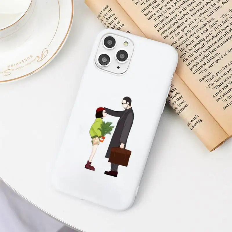 

Leon Matilda Natalie Portman Phone Case Candy Color for iPhone 6 7 8 11 12 s mini pro X XS XR MAX Plus