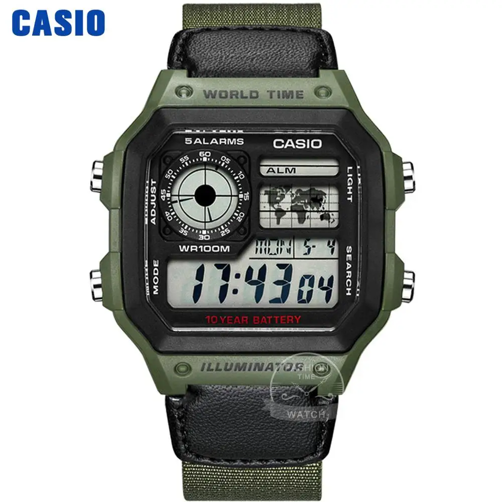 AE1200WHB3B Часы Casio Взрыв часы мужские лучшие марки класса люкс LED военные цифровые часы спортивные Водонепроницаемые часы кварцевые мужские часы relogio masculino reloj hombre erkek kol saati montre homme zegarek meski AE1200 - Цвет: AE1200WHB3B