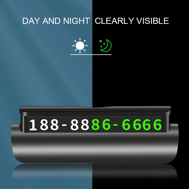 Автомобильная карточка с номером телефона временная парковочная карта