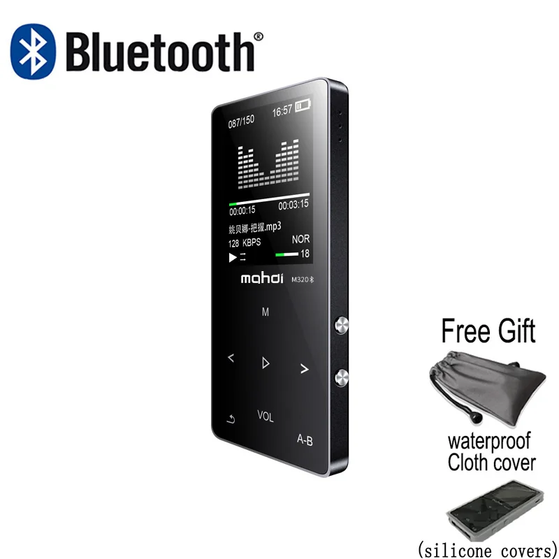 black pro Металлический Bluetooth MP3 плеер без потерь HiFi MP3 музыкальный плеер с высококачественным звуком динамик электронная книга FM радио часы - Цвет: black pro