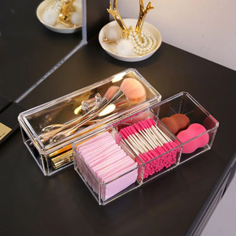 Органайзер для макияжа коробка хранения косметики пластиковый органайзер ящик