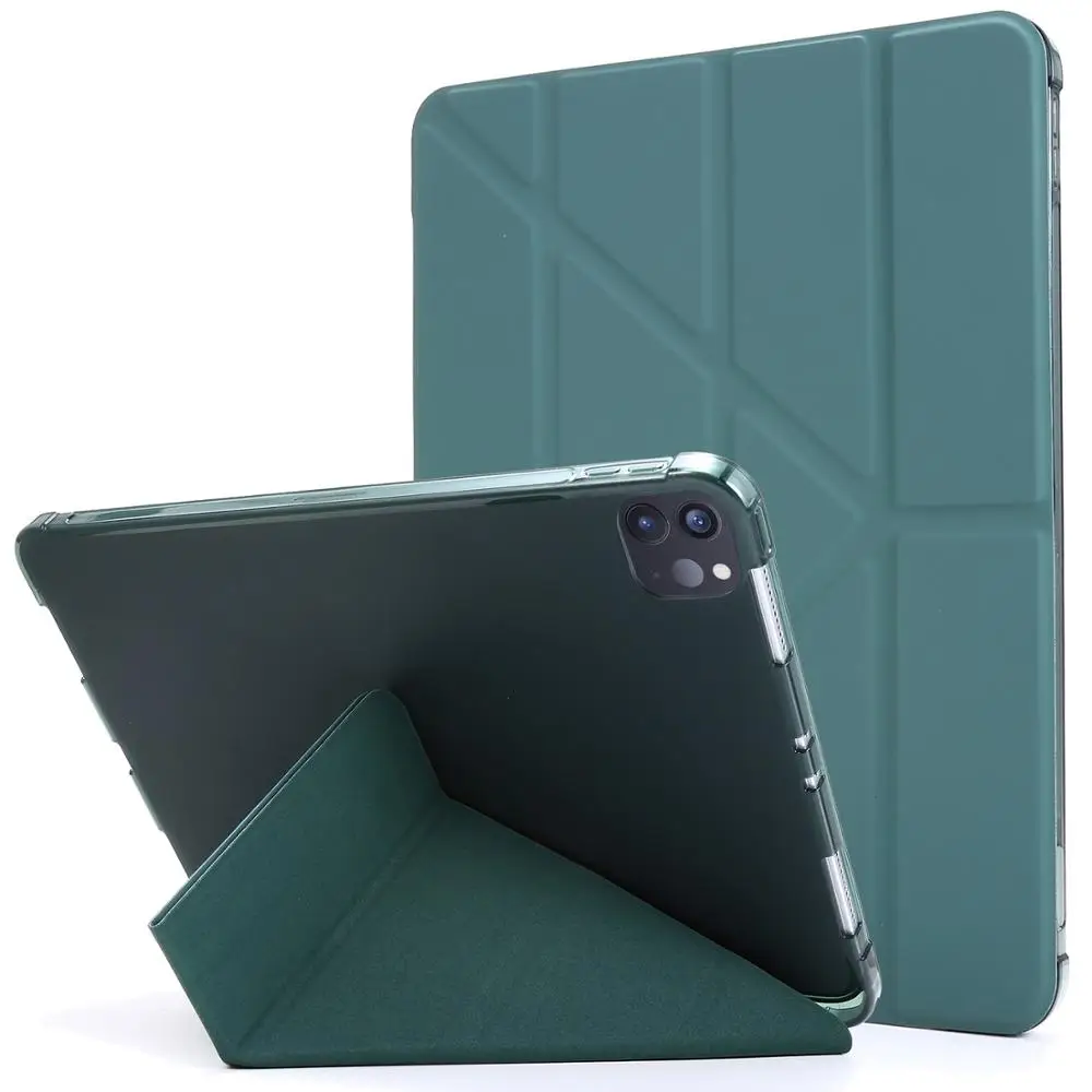 Умный тонкий Чехол для iPad Pro 11 2018 чехол из искусственной кожи с задней стендой 2020