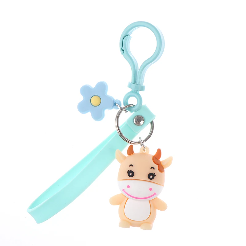 Брелок для ключей в виде милой коровы куклы милый мультяшный брелок молочного