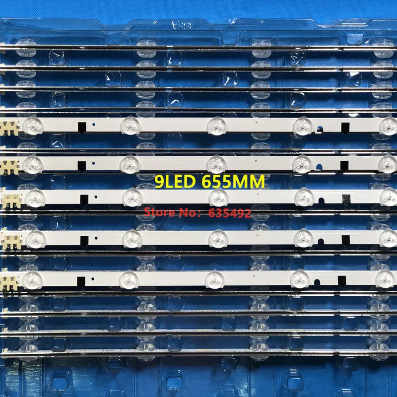 655 мм светодиодный полосы для Samsung Sh arp FHD 32''TV D2GE 320SC1 R0 CY HF320BGSV1H UE32F5000AK UE32f5500AW