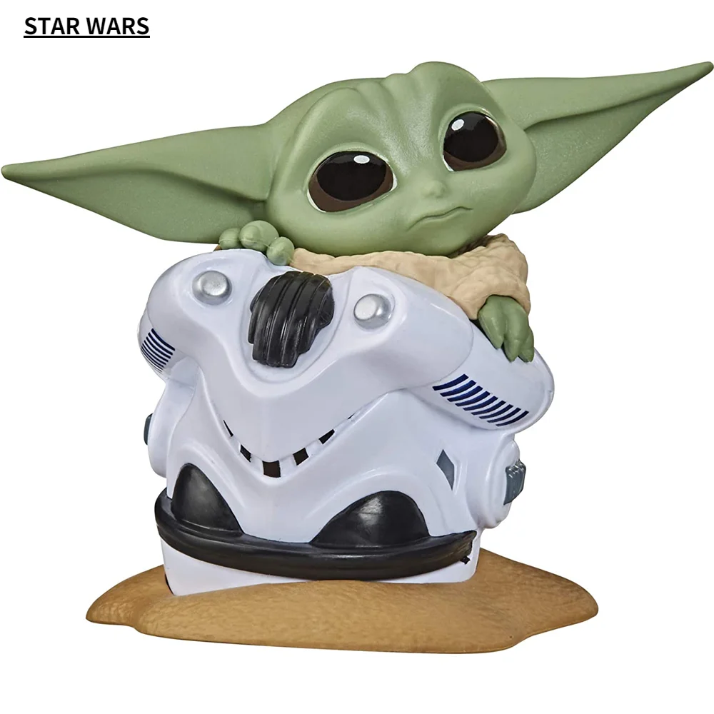 

Original STAR WARS The Mandalorian The Baby Yoda Bounty Collection The Child Vinyl Figure Little (Helmet Hide) Hasbro F1974