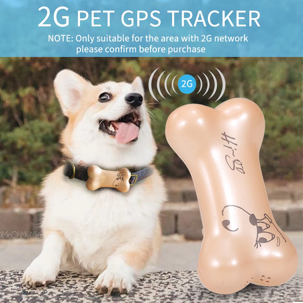 Новый 2G умный GPS трекер для собак IP67 Водонепроницаемый забор безопасности с