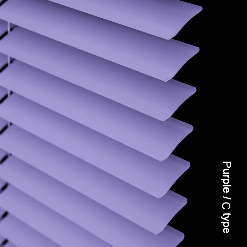 purple Sunfree C/S Тип планка алюминиевые жалюзи влагостойкие водонепроницаемые 25 мм венецианские жалюзи для офиса/ванной комнаты - Цвет: purple