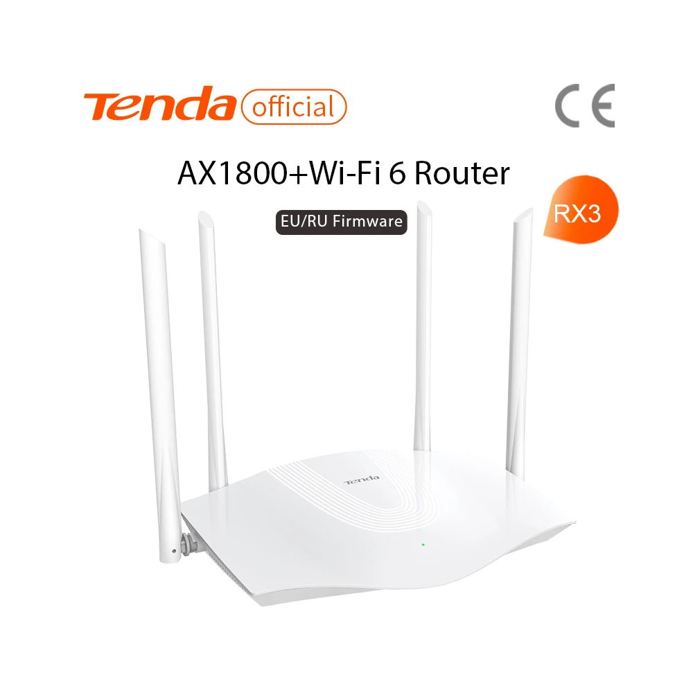 Tenda AX1800 AX3 WiFi 6   Wifi  2, 4  5    OFDMA    PPPoE