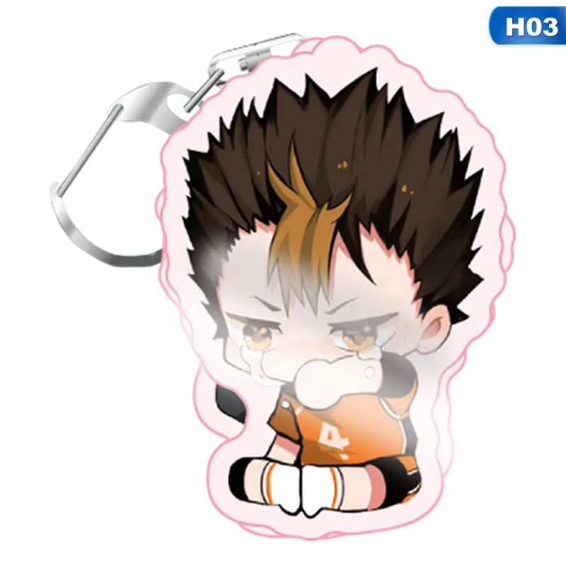 Новинка 2022 брелок для ключей мальчиков с волейбольным мячом Аниме Haikyuu! Милый