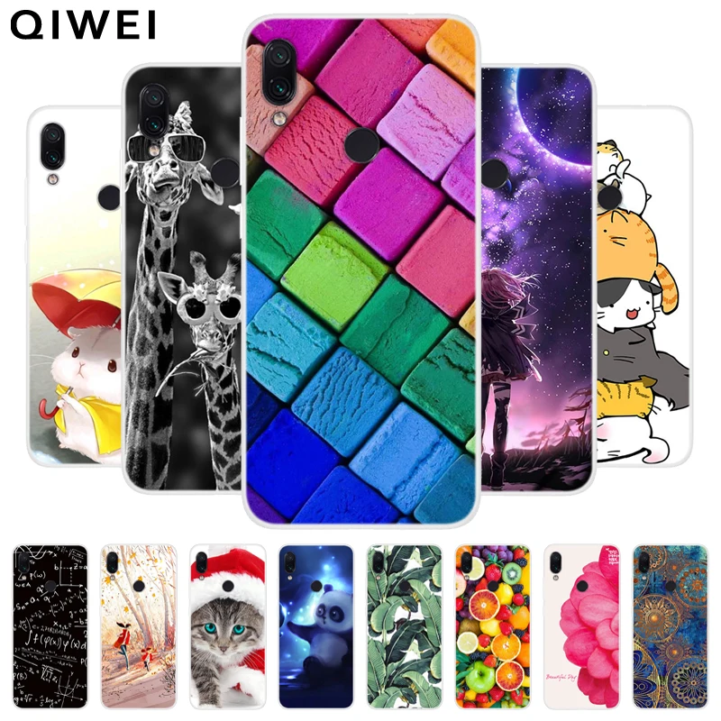 Для Xiaomi Redmi 7 Чехол 6,26 ''мультяшная Раскрашенная мягкая ТПУ задняя крышка чехол для Xiomi Redmi 7 силиконовый чехол для телефона s Capas On Redmi7